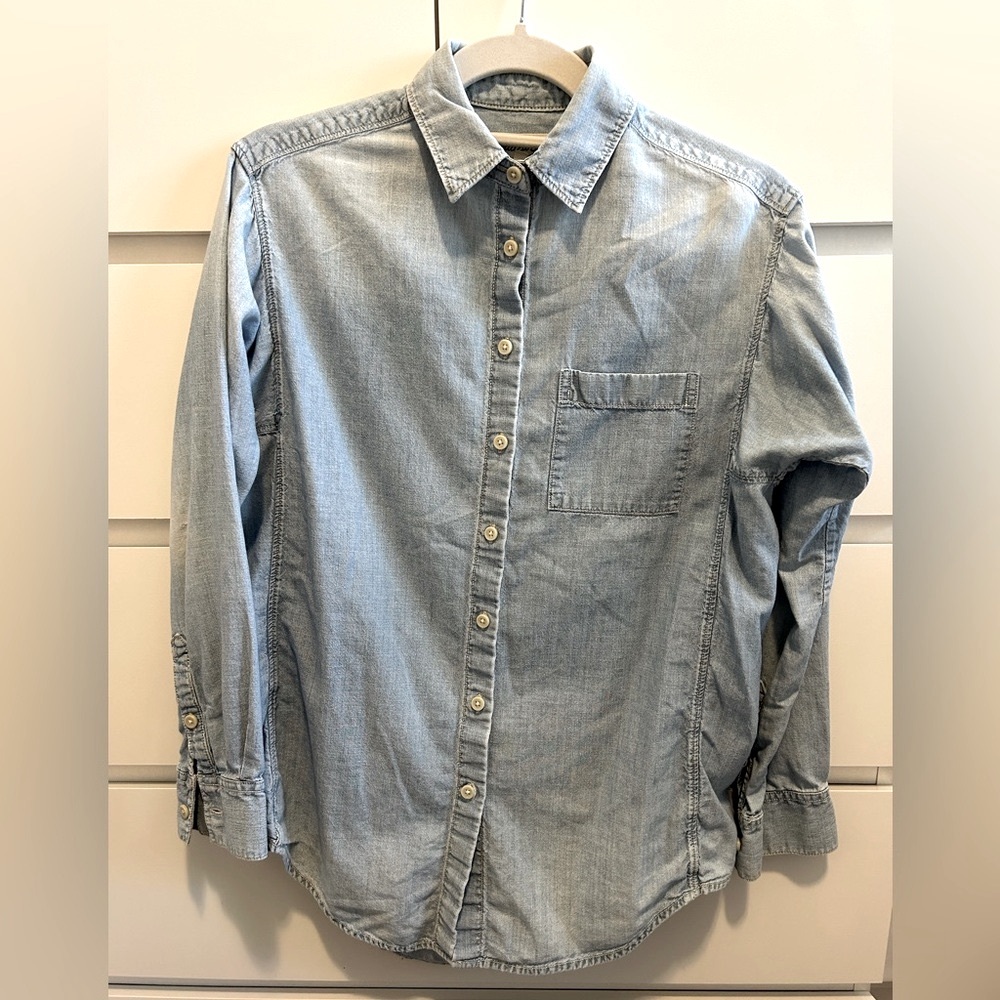 Madewell Chambray Button Down Size Xs - image 3